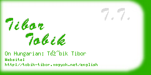 tibor tobik business card